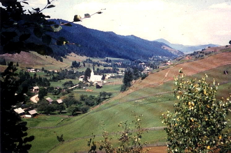 Taken in 1976 from the South East looking down and Northwest into the valley.