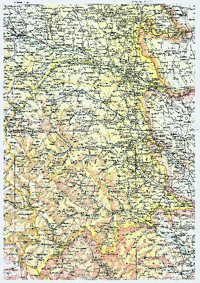 Bukovina Map – published by G. Freytag; full color 12” x 16” suitable for framing. Orthographic spellings of place names as used in the Austrian period.