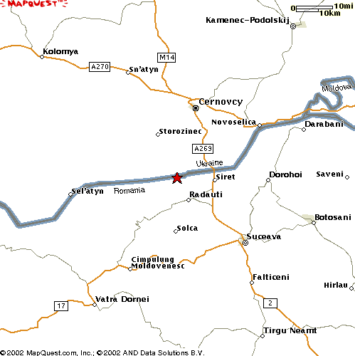 map of romanian cities. A Modern Map of Bukovina in